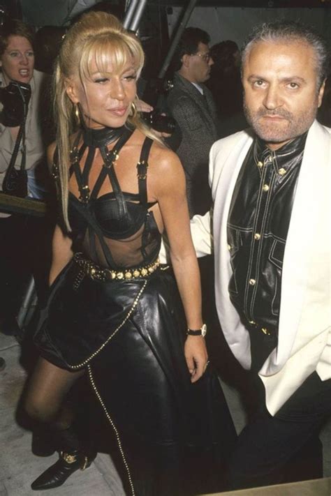 versace dresses 90s|early photos of donatella versace.